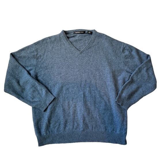 NORTHERN ISLES 100% CASHMERE sweater, XL, V Neck - Picture 1 of 10